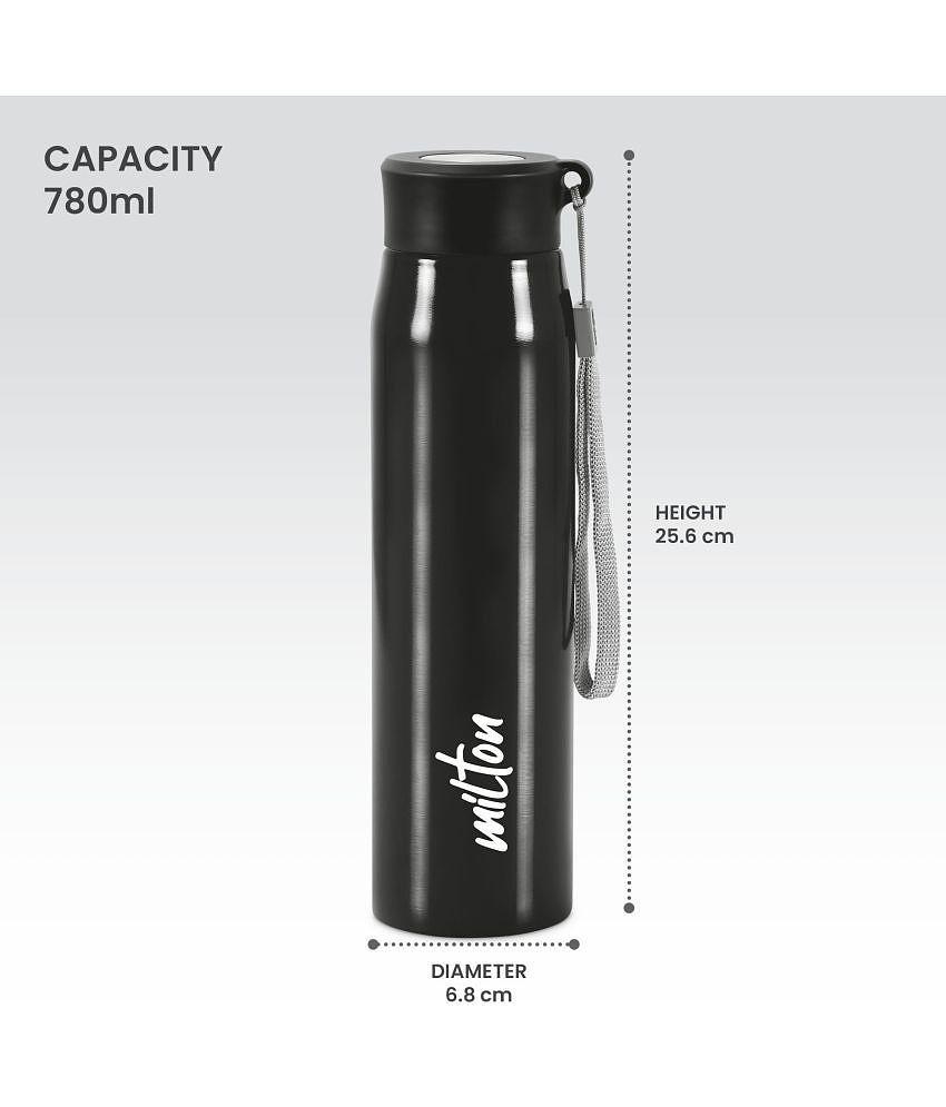 Milton Handy 850 Stainless Steel Water Bottle (780 ml) Black - Black