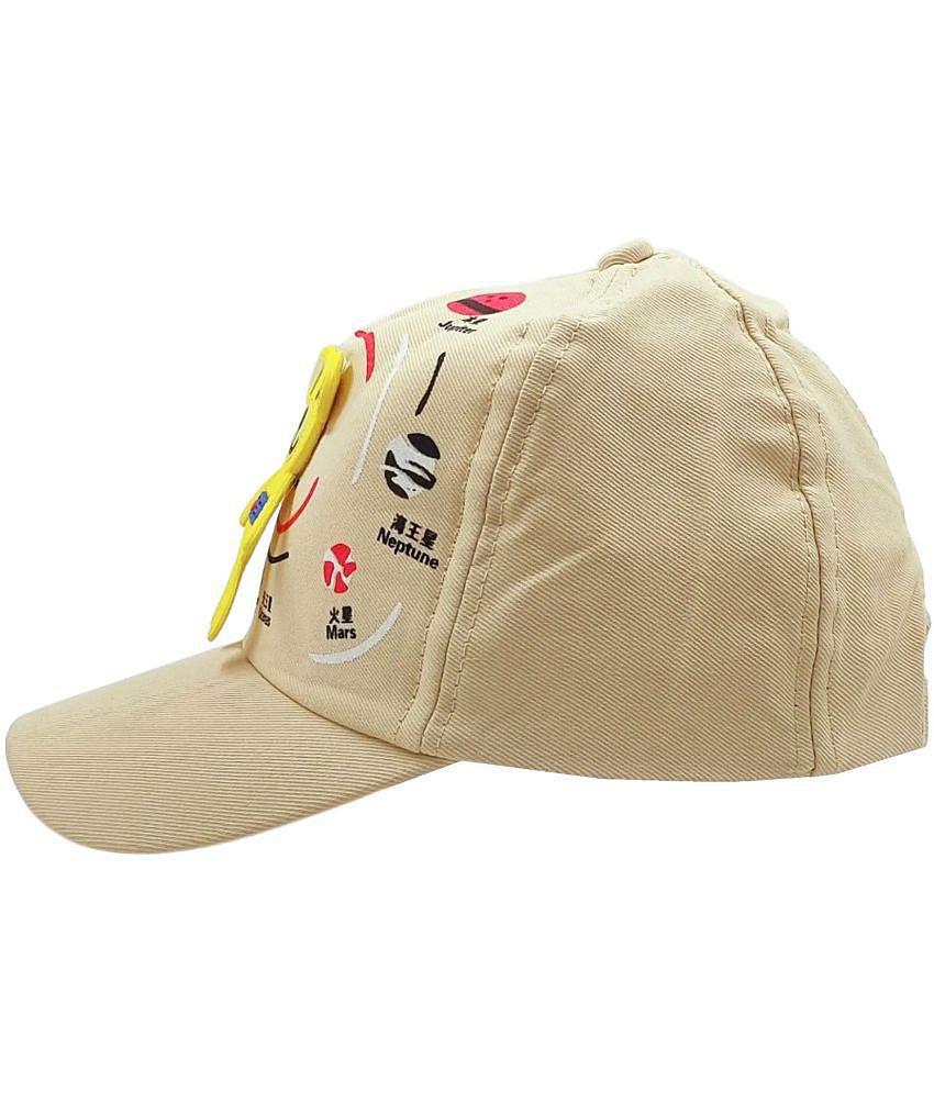 Top Men Zacharias Girl's Kids Cotton Beret Golf Cap kc-25 (Beige_1-4 Years) (Pack of 1) - None 2