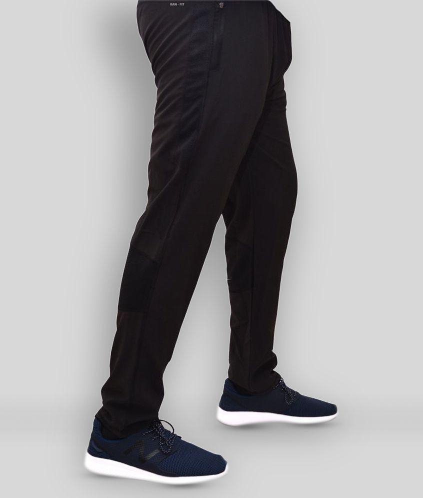 RANBOLT - Black Polyester Men's Trackpants ( Pack of 1 ) - S