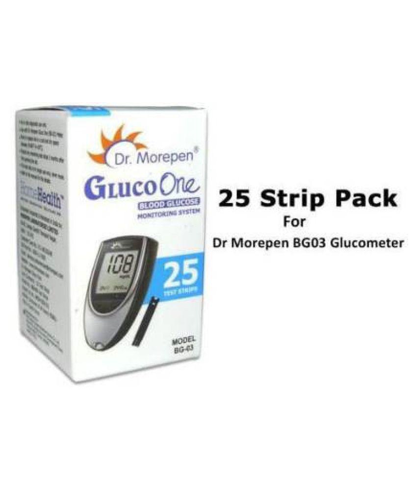 Dr. Morepen GlucoOne BG-03 25's Test Strips Expiry : April 2022