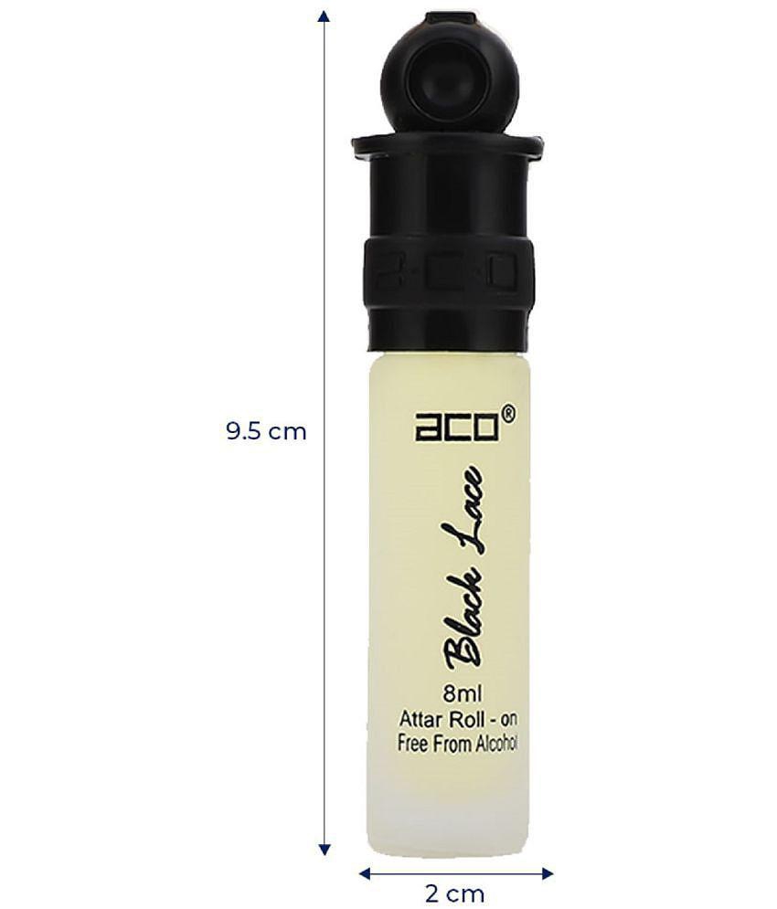 aco perfumes BLACK LACE Concentrated  Attar Roll On 8ml