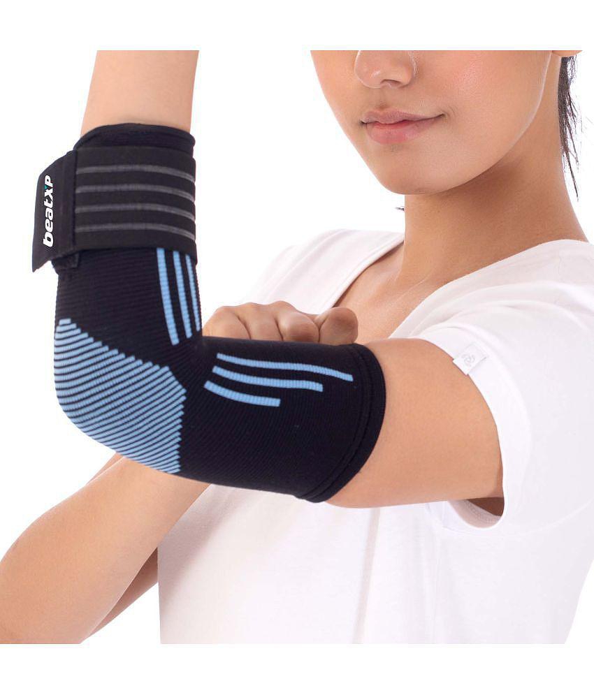 Elbow Support for Gym (1 Pair) - Elbow Brace for Men Women Workout | Elbow Compression Sleeves for Tendonitis Pain Relief, Elbow Pain - None