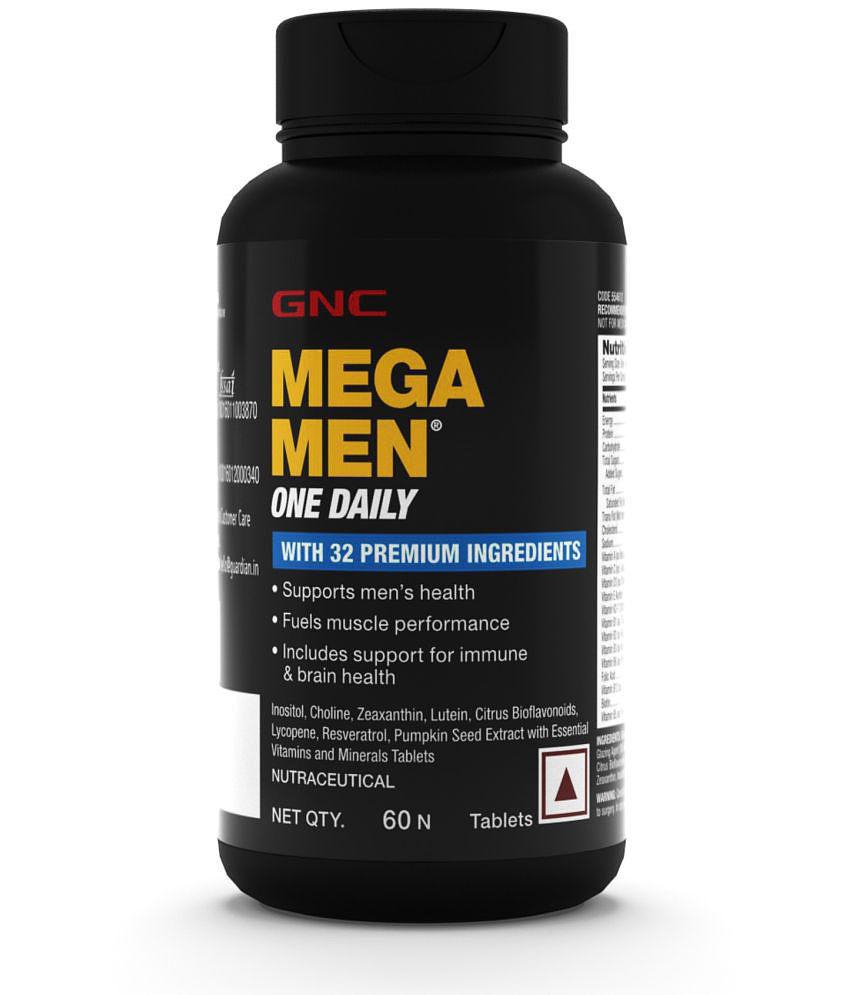 GNC Mega Men One Daily Multivitamin for Men- 60 Tablets