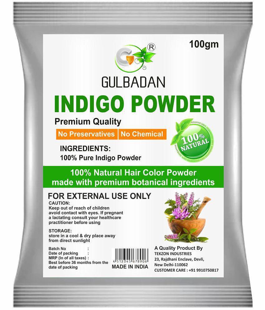 GULBADAN 100% Organic Indigo Powder Henna 100 g