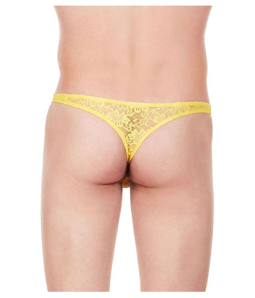 Best Men La Intimo Yellow Thong Single - M 2025 at ShopCircuit | ONDC