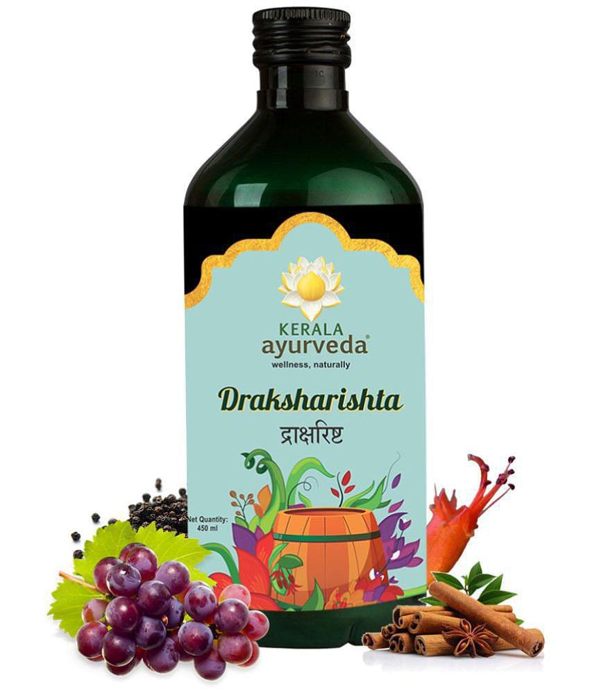 Kerala Ayurveda Draksharishta 450 ml | For Anemia| Non-Constipating Iron Tonic| To Flush Out Blood Impurities| For General Debility