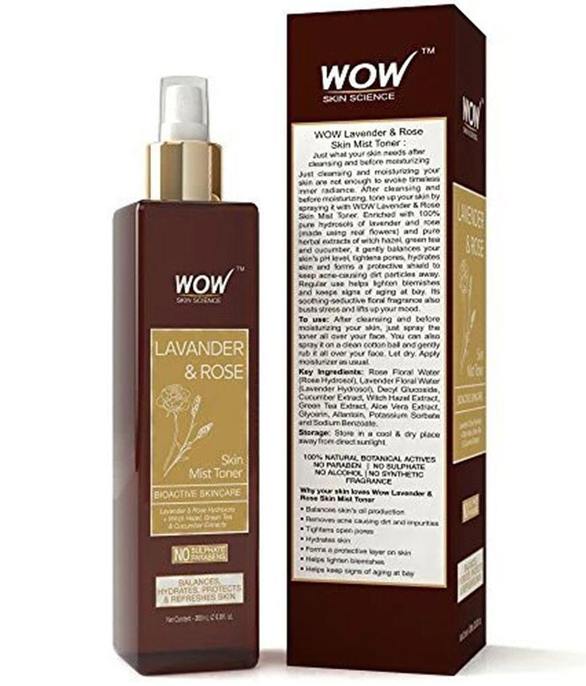 WOW Skin Science Lavender & Rose Skin Mist Toner - 200 ml