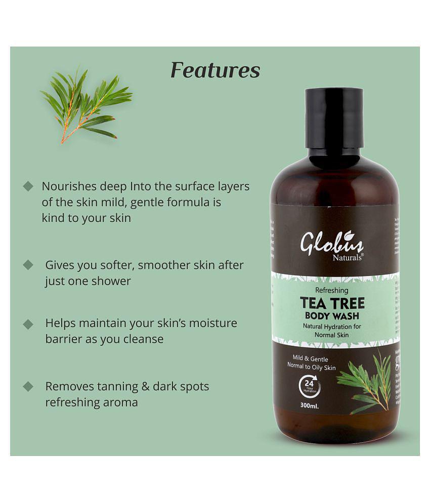 Globus Naturals Refreshing Tea Tree Body Wash 300 mL