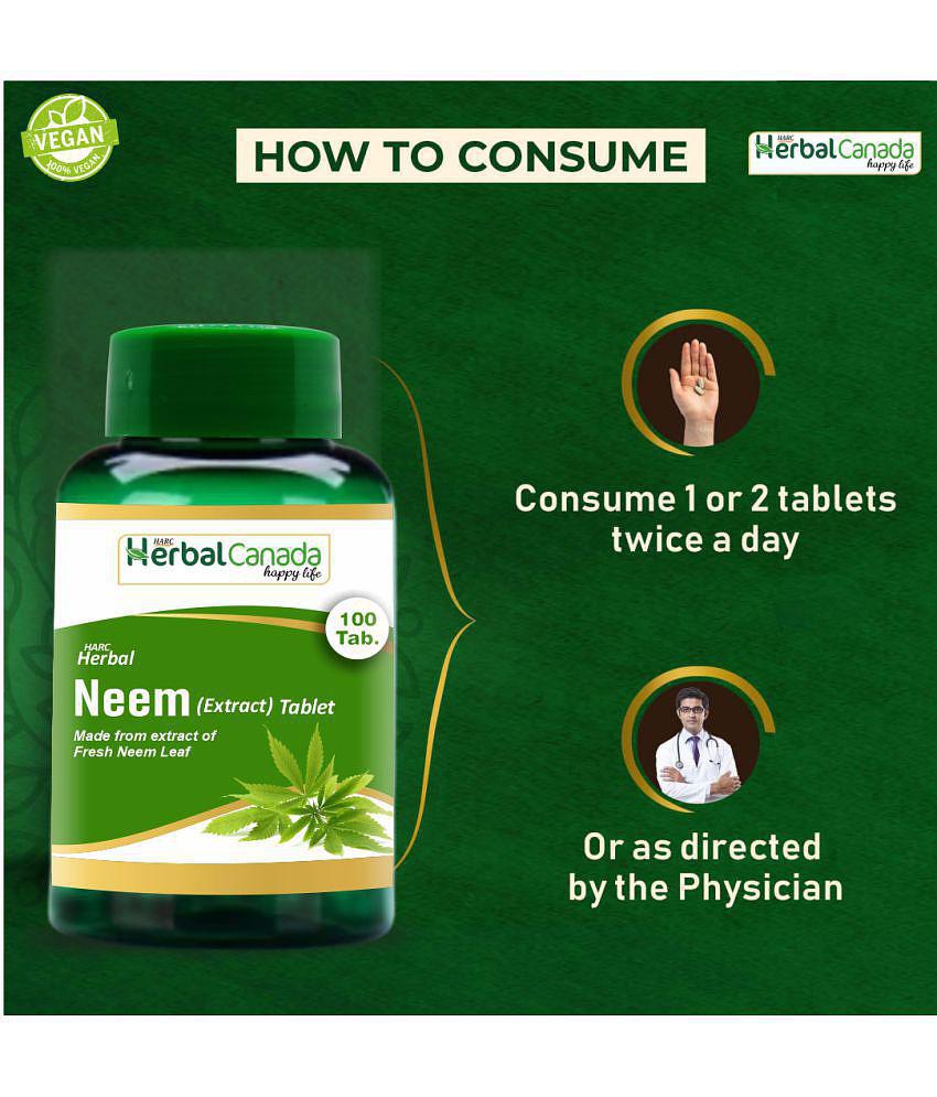 Herbal Canada Neem+Arjuna(100Tab) Tablet 2 no.s Pack Of 2