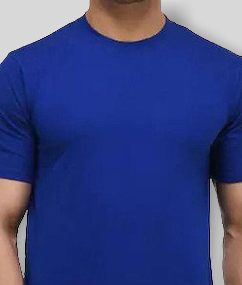 Sophisticated Men SKYRISE - Blue Cotton Slim Fit Mens T-Shirt ( Pack of 1 ) - None 2025 at ShopC