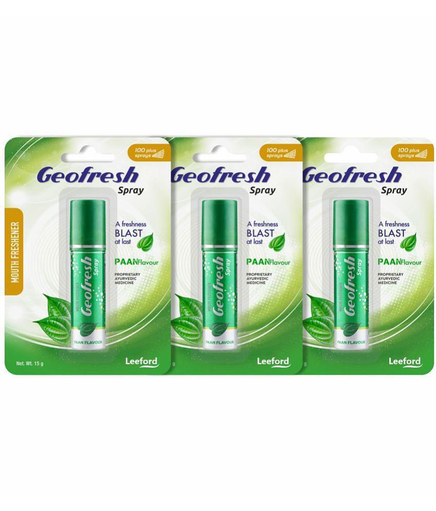 Leeford Breath Freshener Spray Paan 15 g Pack of 3