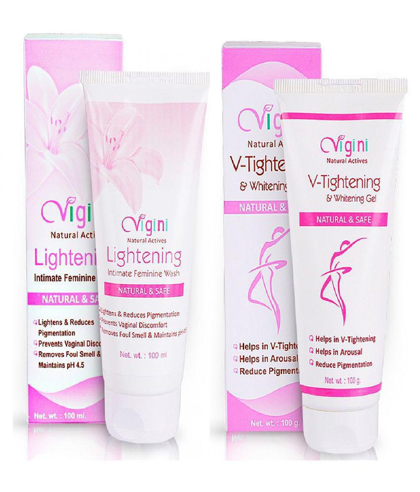 Vigini Vag-inal Intimate Wash & Whitening ,V- Tightening Tight Gel,Vag-inally  Lubricant Gel Regular 2 Sanitary Pads Pack of 2