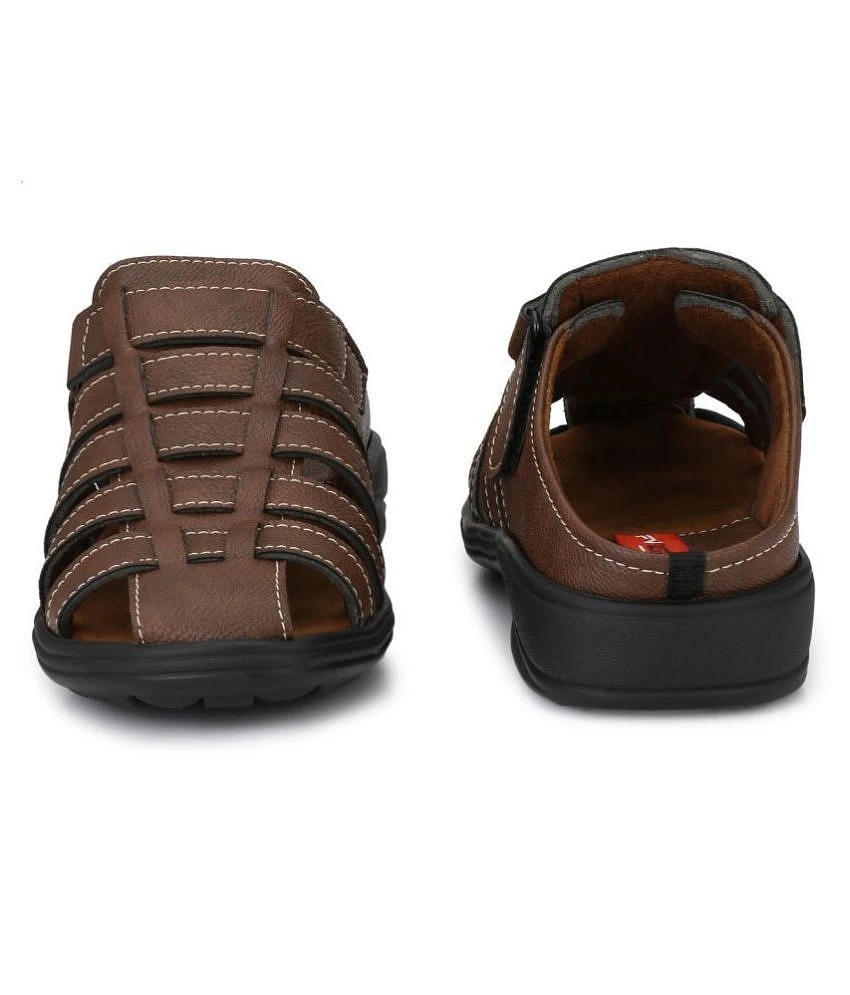 Latest Women Fashion Victim Brown Synthetic Leather Sandals - None 2025 at ShopCircuit | ONDC