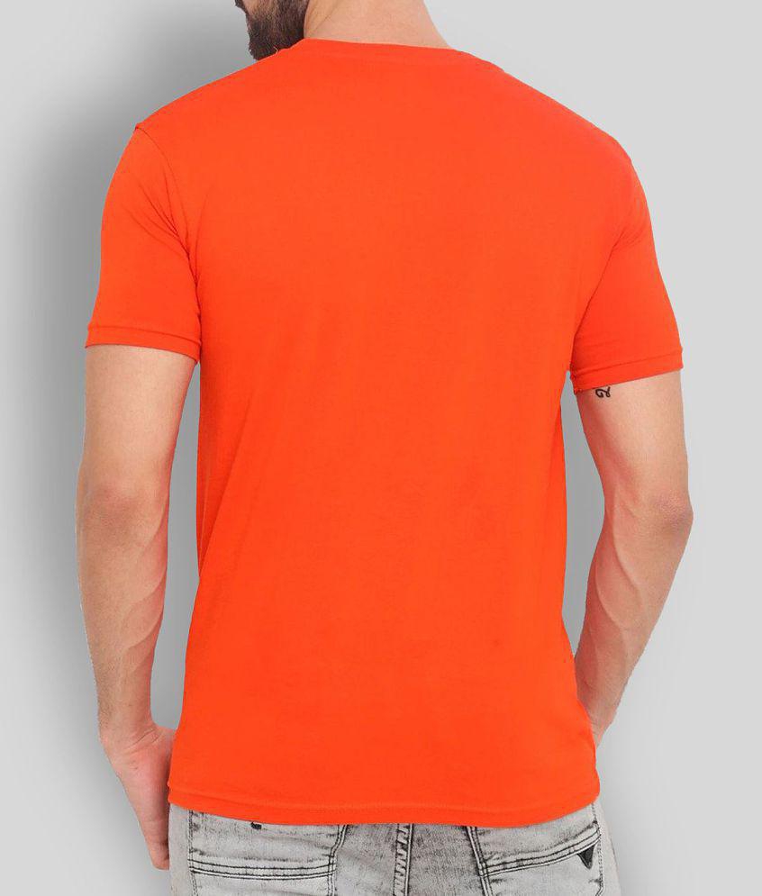 SKYRISE - Orange Cotton Slim Fit Men's T-Shirt ( Pack of 1 ) - None