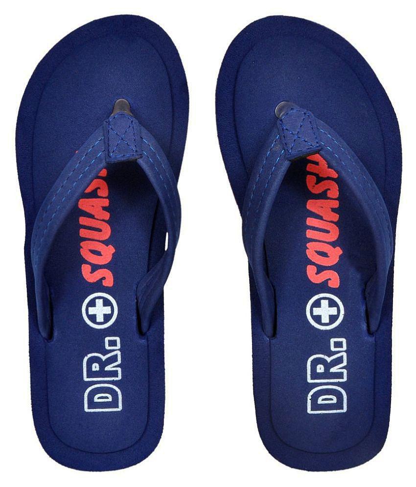 Squash - Blue Women''s Thong Flip Flop - None