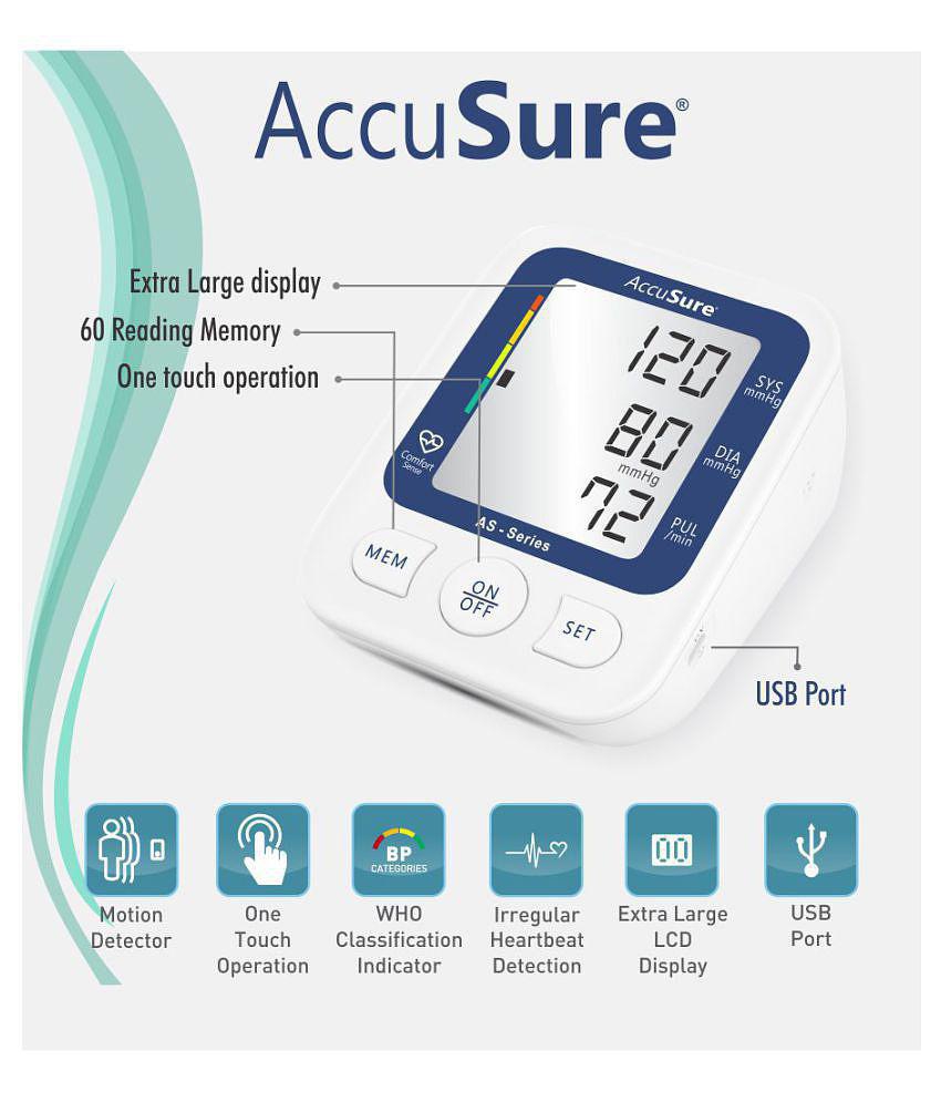 Accusure AS Automatic Blood Pressure Monitor