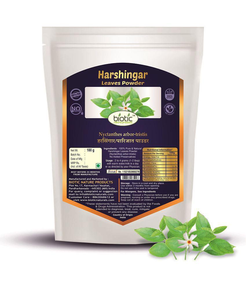 Biotic Harshingar Leaves Powder - Harsingar Powder 100 gm