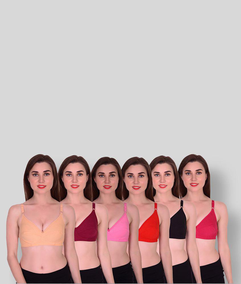Sophisticated Women ACHIEVER LINGERIE - Multicolor Cotton Non - Padded Women's Everyday Bra ( Pa