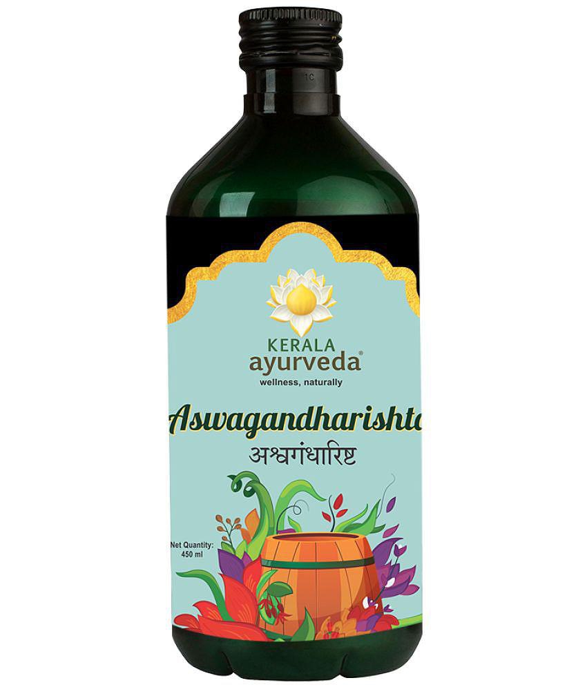 Kerala Ayurveda Aswagandharishta 450 ml, For Energy and Vitality, Herbal Energy Booster, Helps to Improve Strength and Stamina