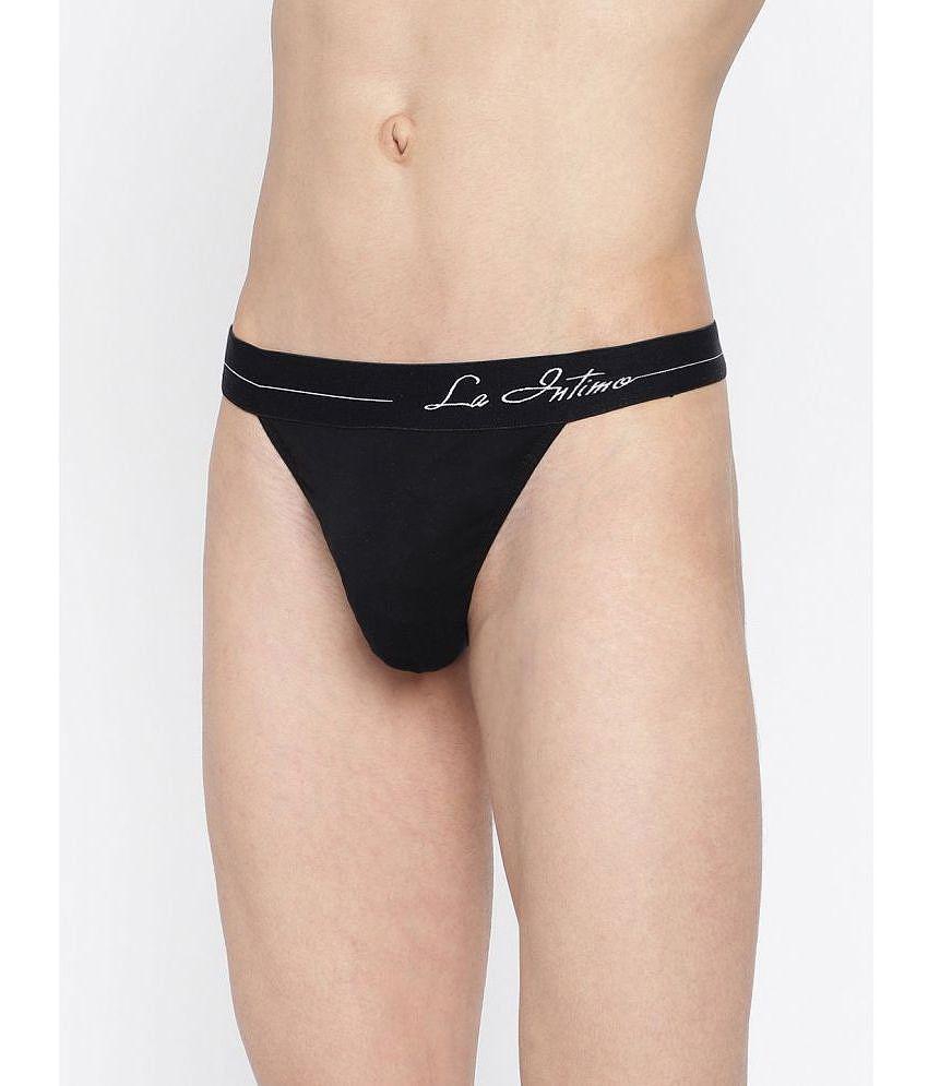 Sophisticated Men La Intimo Multicolor Cotton Mens Thongs ( Pack of 3 ) - None 2025 at ShopCircu