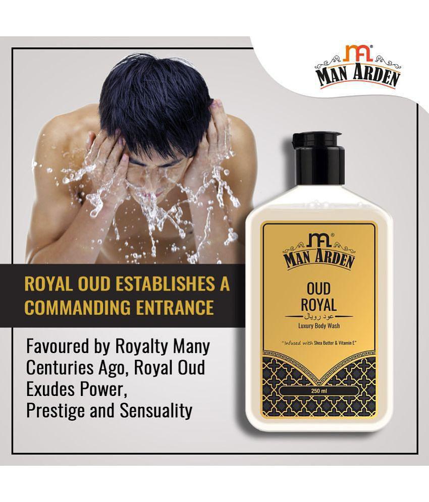 Man Arden Oud Royal Luxury Body Wash Infused With Shea Butter & Vitamin E, 250ml