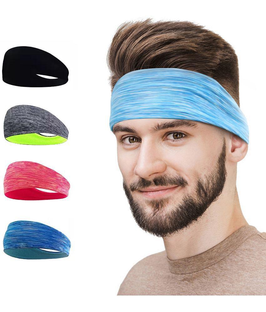 Slovic Performance Headband for Sports & Workout | Breathable, Anti-Slip, Stylish Headband for Men & Women - Blue - One Size