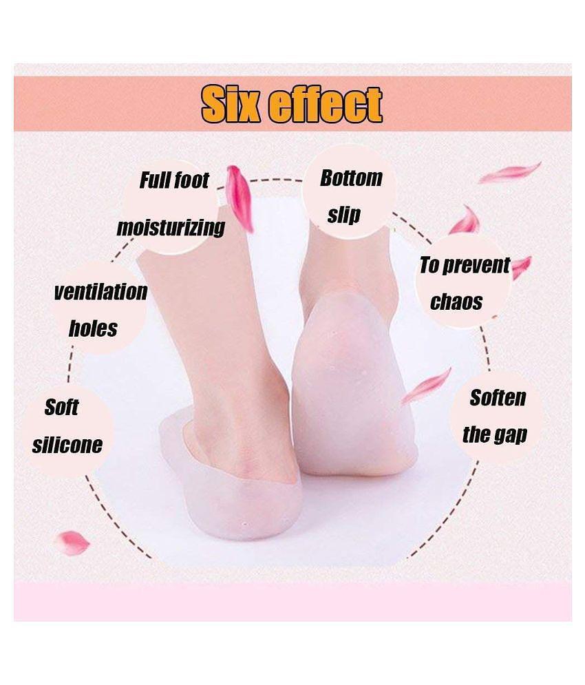 HINGOL Silicone Gel Anti Crack Full Length Foot Protector Free Size