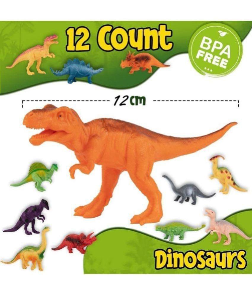 Realistic Mini Animal Figure Toy - Saur Animals Toys for Kids Animal Figure Playset - Jungle Animals Toys Set - Best Birthday Return Gifts for Kids - (12 Pcs)