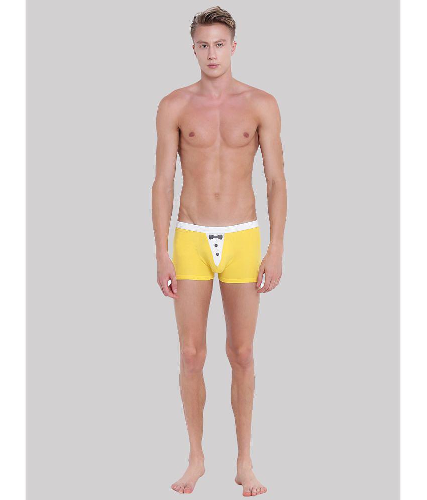 Stylish Men La Intimo - Yellow LITR005 Cotton Blend Men's Trunks ( Pack of 1 ) - None 2025 at Sh