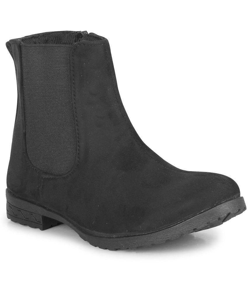 Ishransh - Black Women's Ankle Length Boots - None