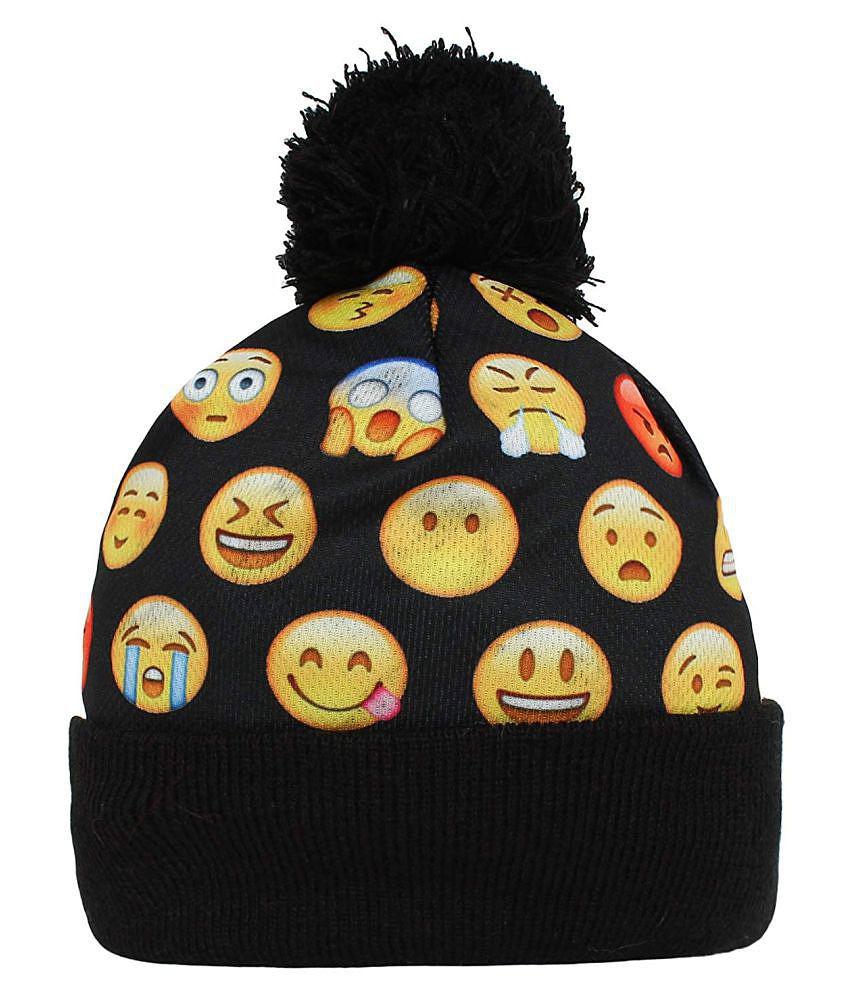 Top Men Zacharias Boy'S Kids Emojis Printed Woolen Winter Cap - None 2025 at ShopCircuit | ONDC
