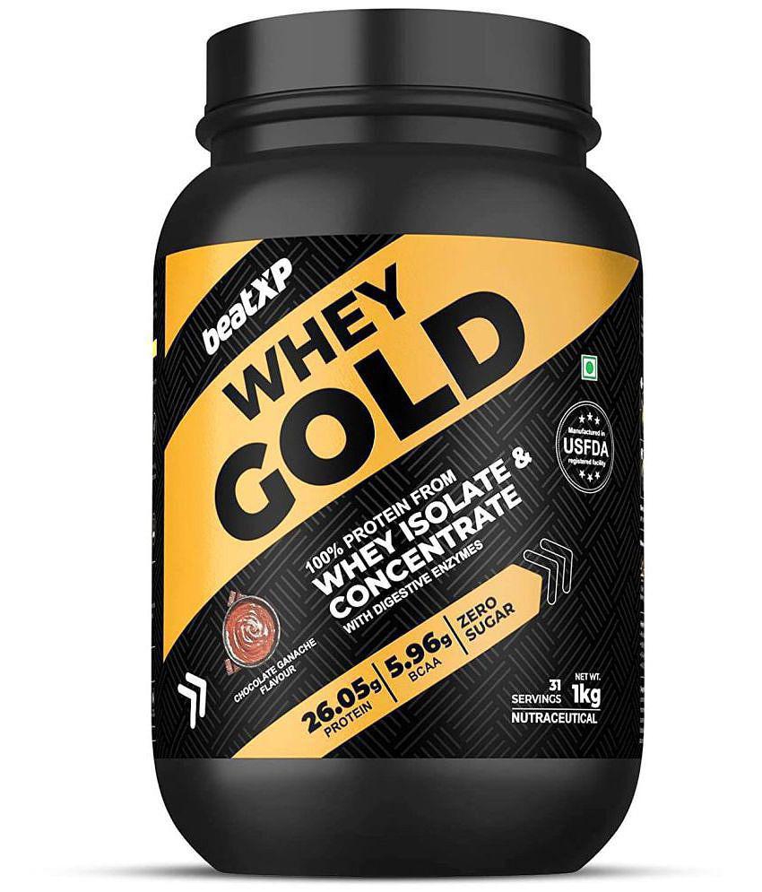 beatXP - Gold Whey Protein Powder ( 1 kg , Chocolate - Flavour )