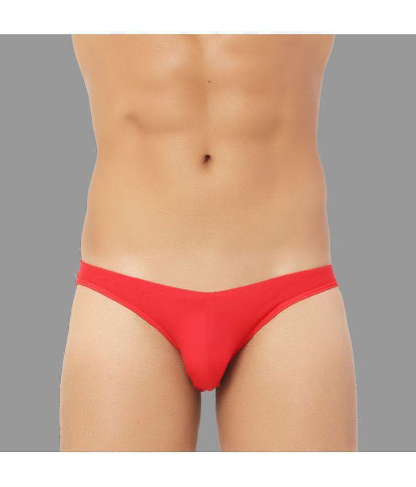 Bruchi Club - Red Modal Men's Bikini ( Pack of 1 ) - None