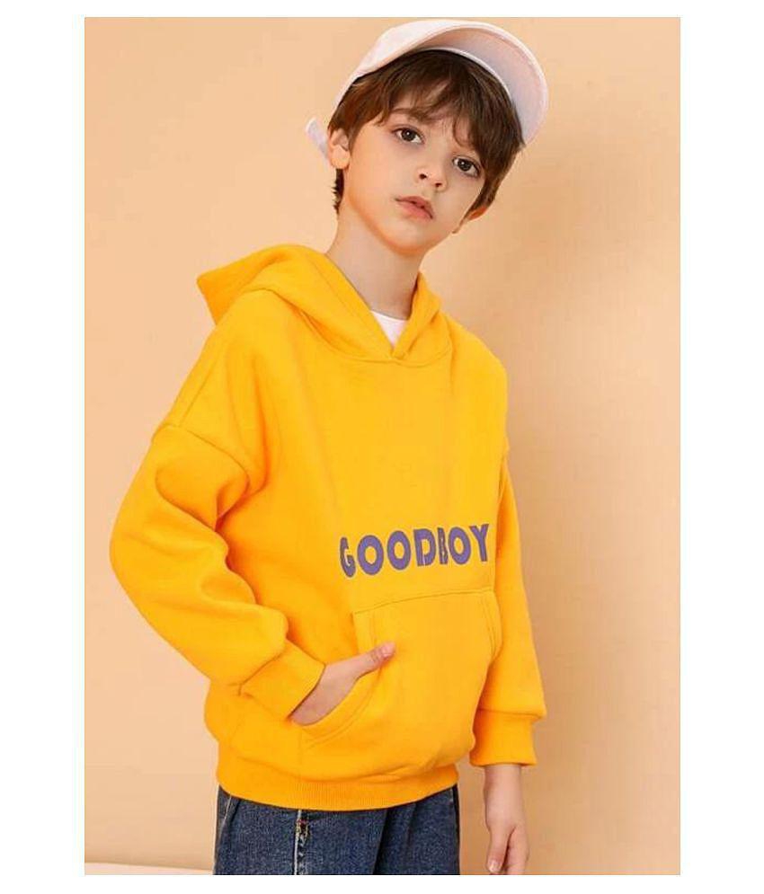 Force Boys Cotton Sweatshirts Yellow 13-14 Years - None