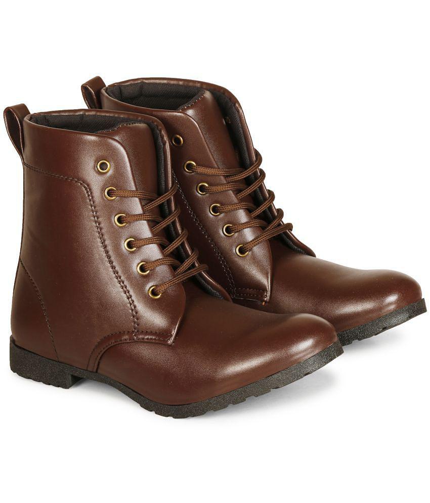 Ishransh - Brown Women's Ankle Length Boots - None