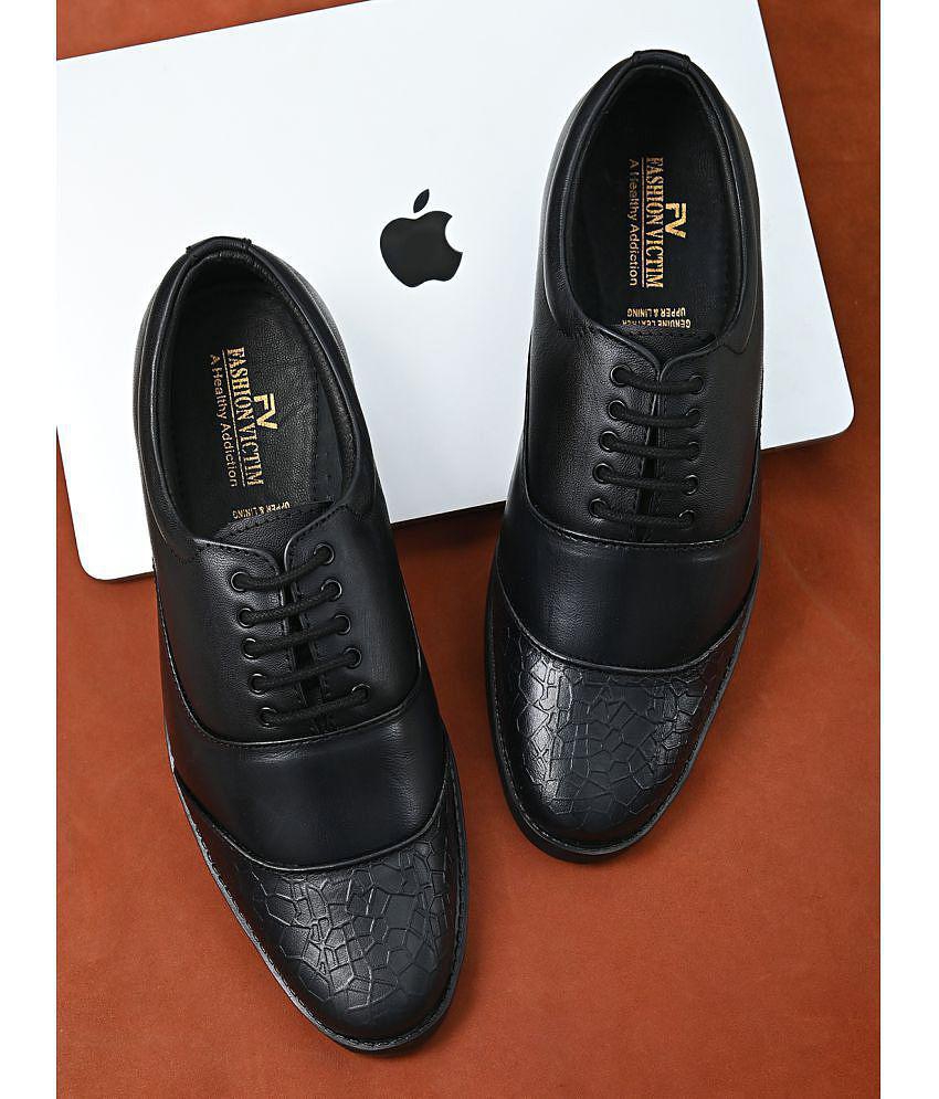 Premium Women Fashion Victim Derby Genuine Leather Black Formal Shoes - None 2025 at ShopCircuit