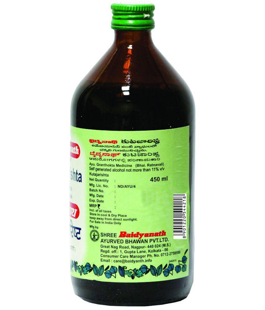 Baidyanath Kutajarishta Syrup 450ml