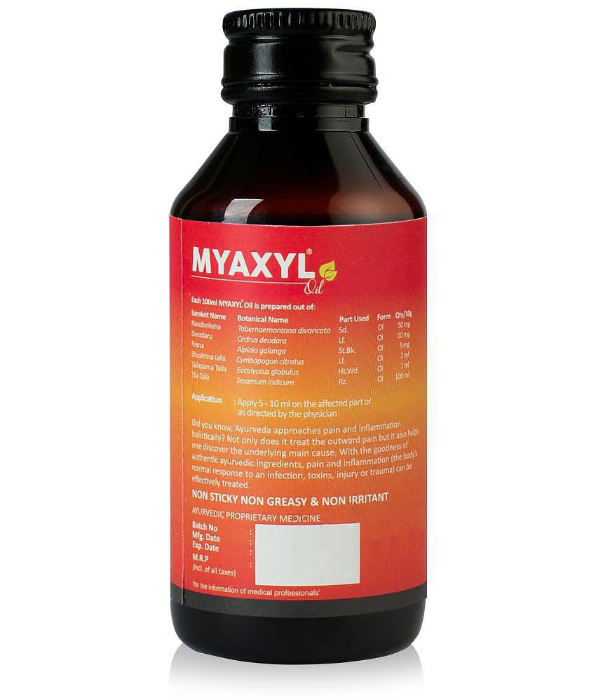 Kerala Ayurveda Myaxyl oil 60ml, With Nandivriksha, Devadaru, Rasna,For Quick Relief From Knee pain, sprains, and sports injuries