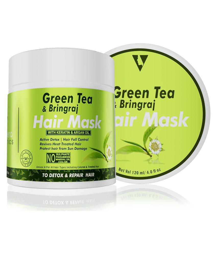 Volamena Green Tea & Bhringraj With Keratin & Argan Oil Hair Mask Cream 100 mL