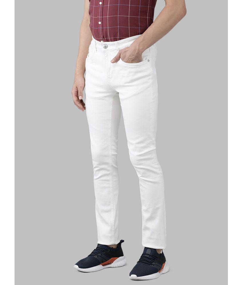 x20 - White Denim Skinny Fit Men's Jeans ( Pack of 1 ) - None