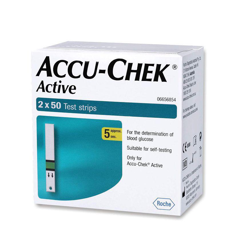 AccuChek Active 100 Sugar Test Strips