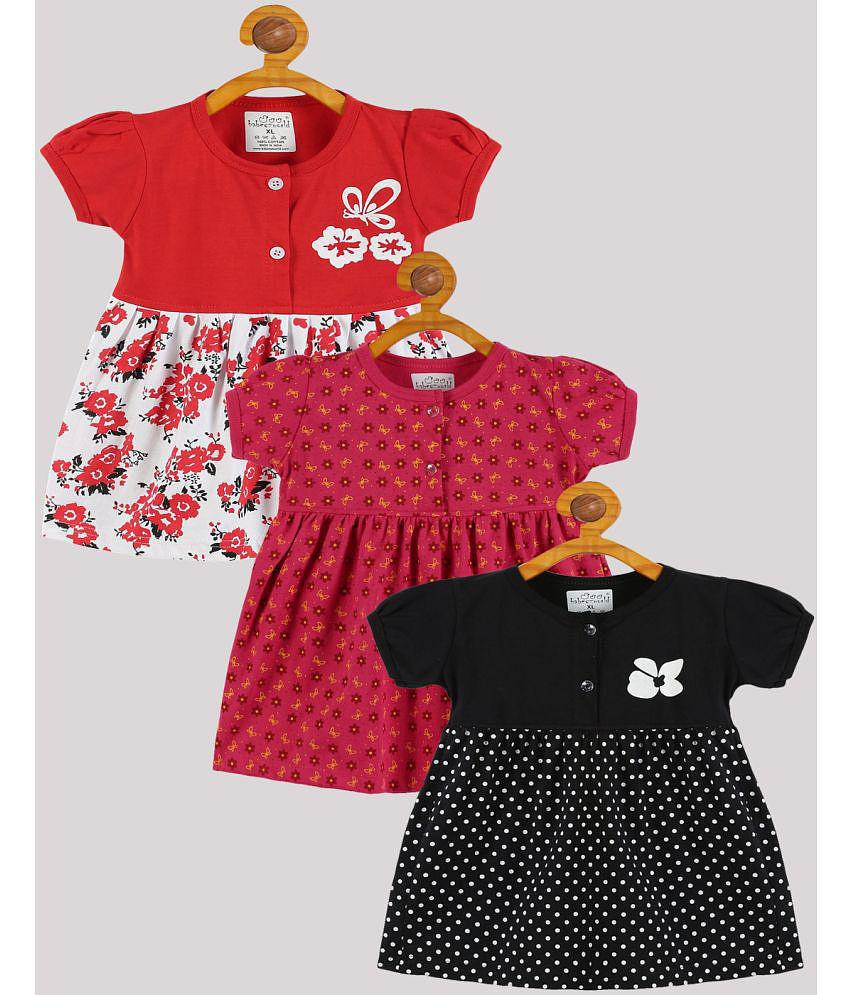 Best Women Babeezworld - Multi Cotton Baby Girl Frock ( Pack of 3 ) - None 2025 at ShopCircuit |