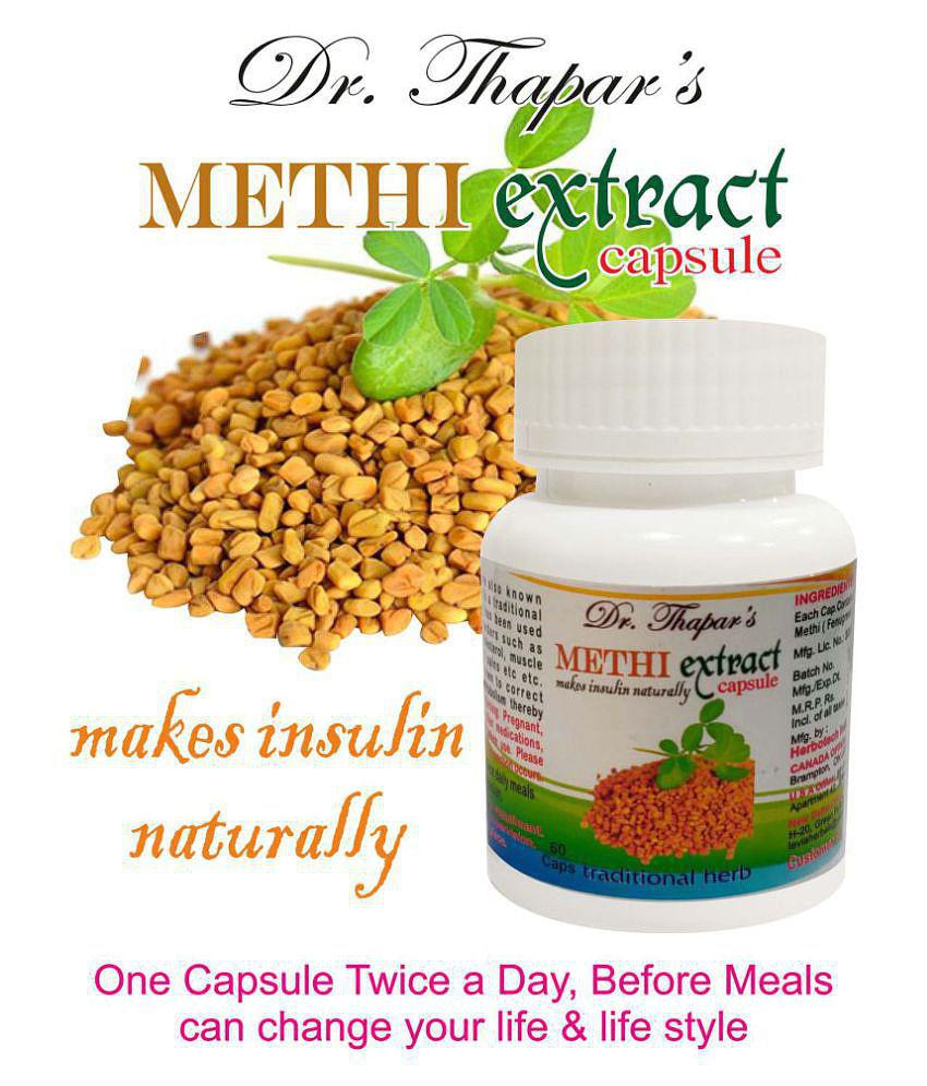 Dr. Thapar's FENUGREEK METHI EXTRACT 60 Capsule 500 mg