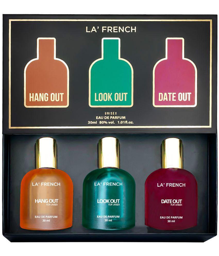 LA FRENCH - Date Night Perfume Gift Set 3x30ml Eau De Parfum (EDP) For Unisex 30ml ( Pack of 1 )