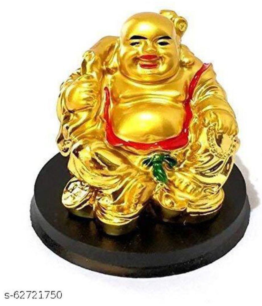 SHRI SHAKTI Handicraft Resin Buddha Idol 8 x 7 cms Pack of 1