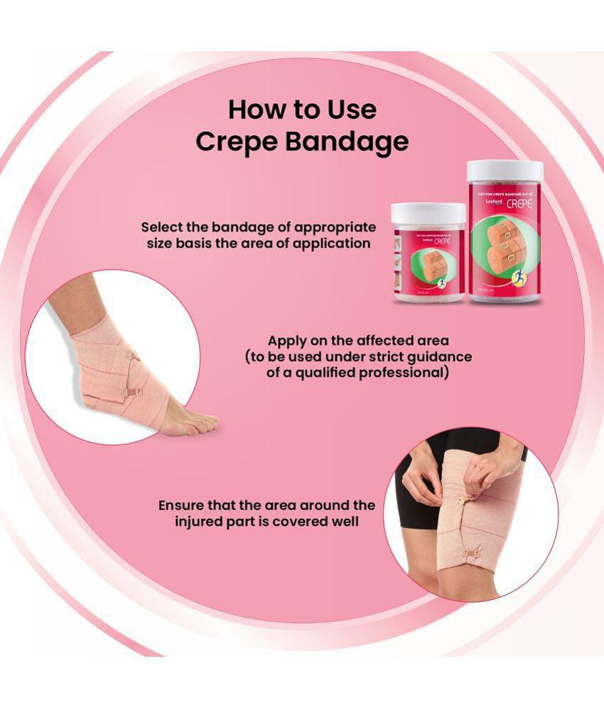 Leeford Cotton Crepe Bandage (6cm x 4m) Pack of 2