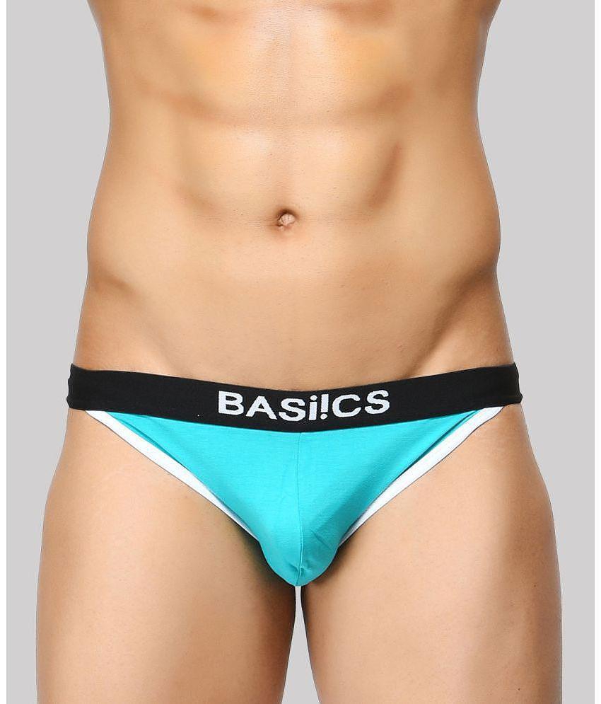 Chic Men BASIICS By La Intimo - Turquoise BCSBR02 Spandex Men's Bikini ( Pack of 1 ) - None 2025