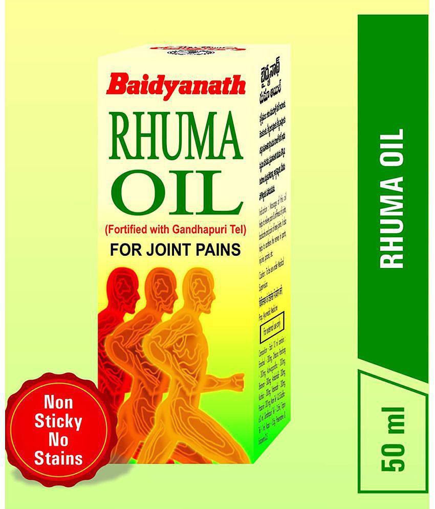 Baidyanath Rhuma Oil for Joint Pain Oil 50 ml Pack Of 2