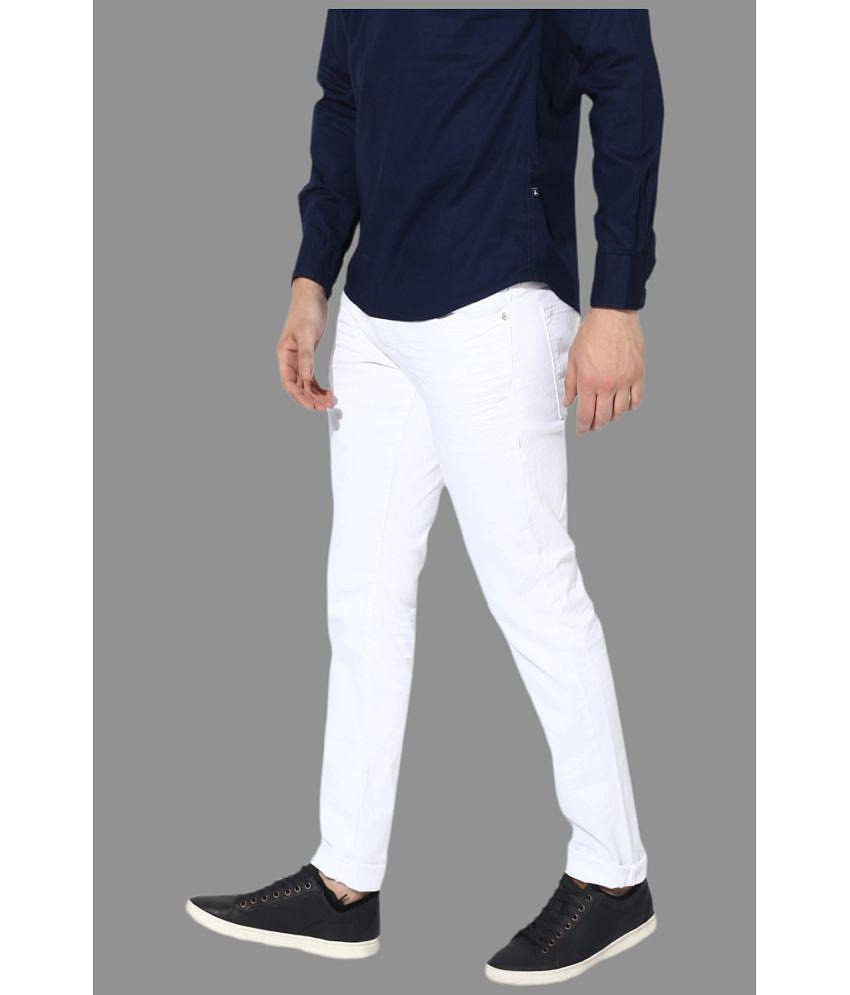 x20 - White Denim Skinny Fit Men''s Jeans ( Pack of 1 ) - None