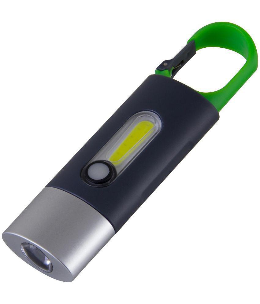 Life Like TYPE-C Rechargeable 4 Modes Torch With COB Light - Green